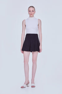 Pleated Mini Skirt