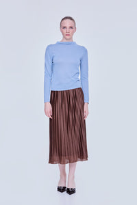 Long Sleeve Lurex Knit Top