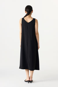 Sleeveless V-Neck Midi Dress