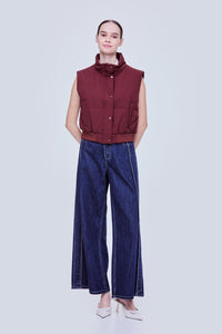 High-Neck Puffer Vest