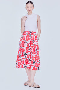 Elasticised Floral Skirt