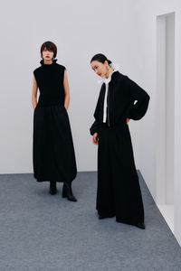 Ruffled Neck Sleeveless Blouse