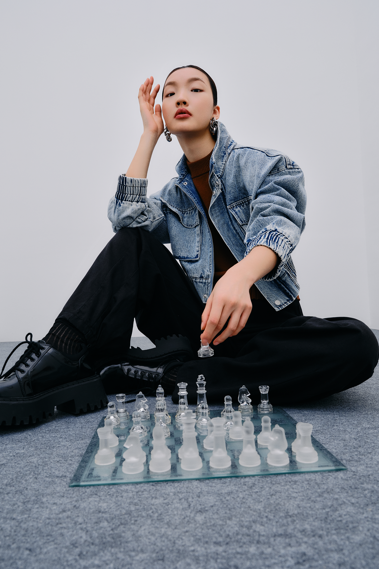 Puffed Sleeves Knit Top