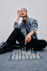 Puffed Sleeves Knit Top