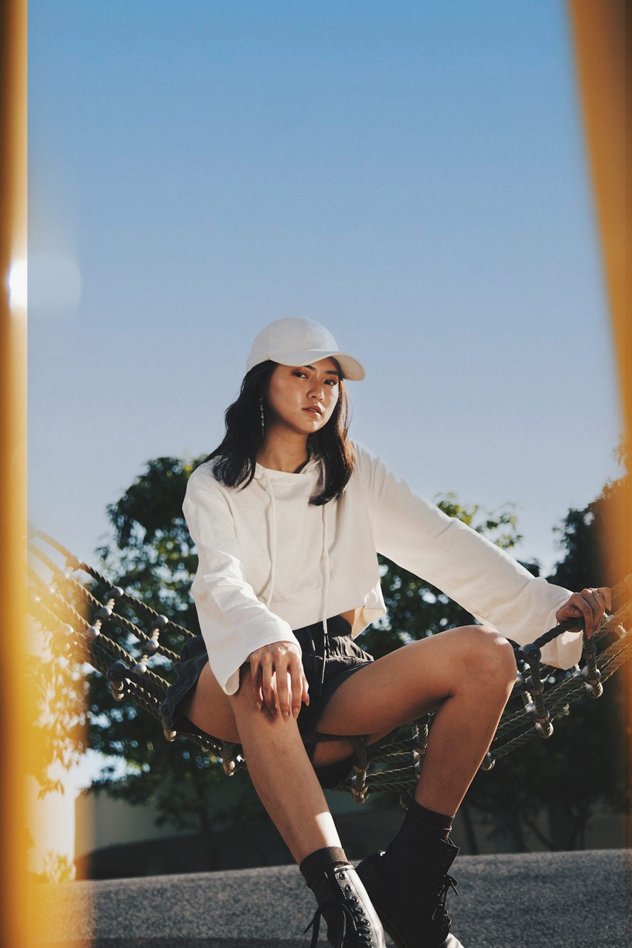 Crop Hooded Sweatshirt