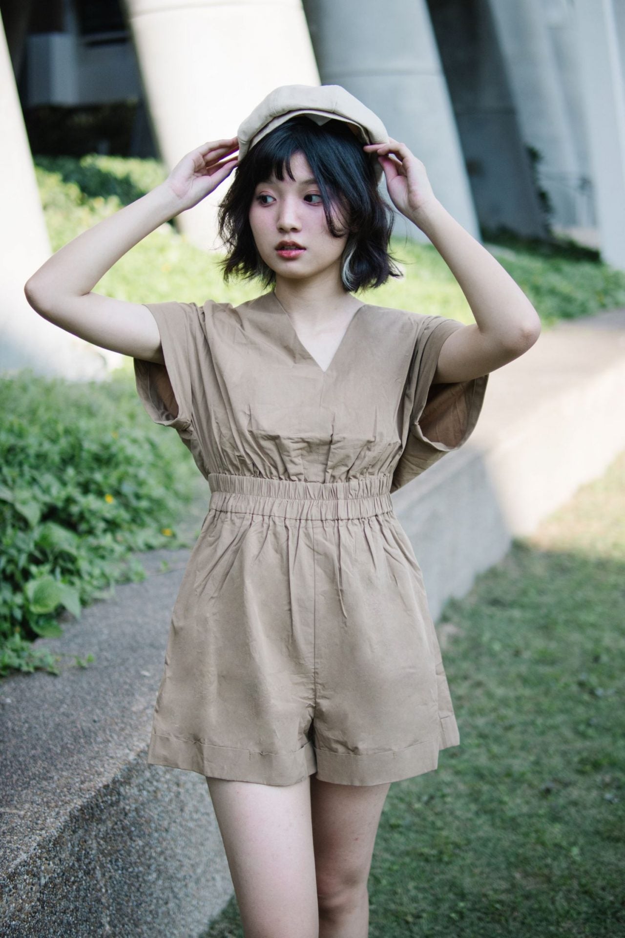 Gather Waist Romper