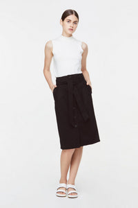 Straight Button Down Skirt