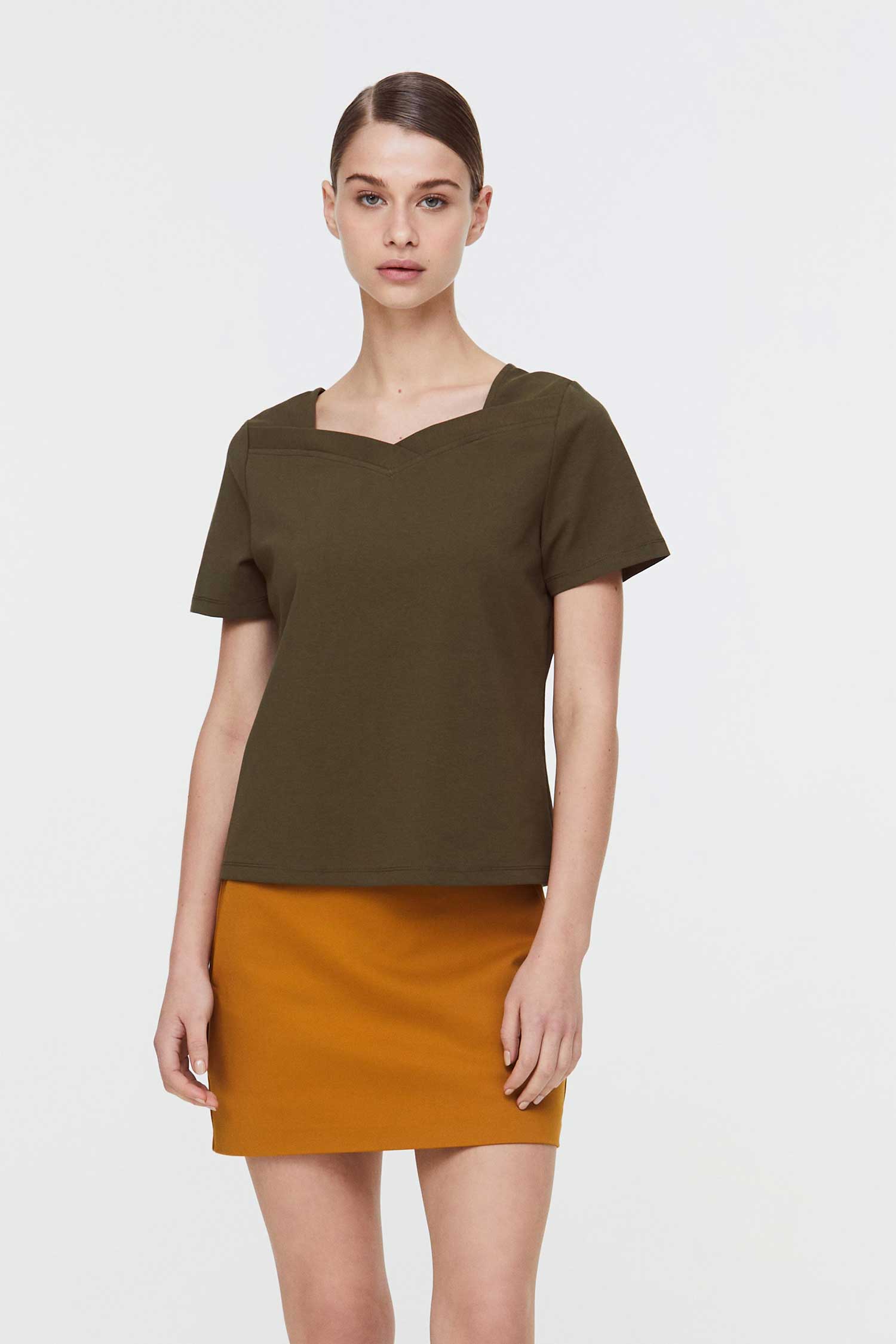 Queen Anne Neck Blouse – iORA