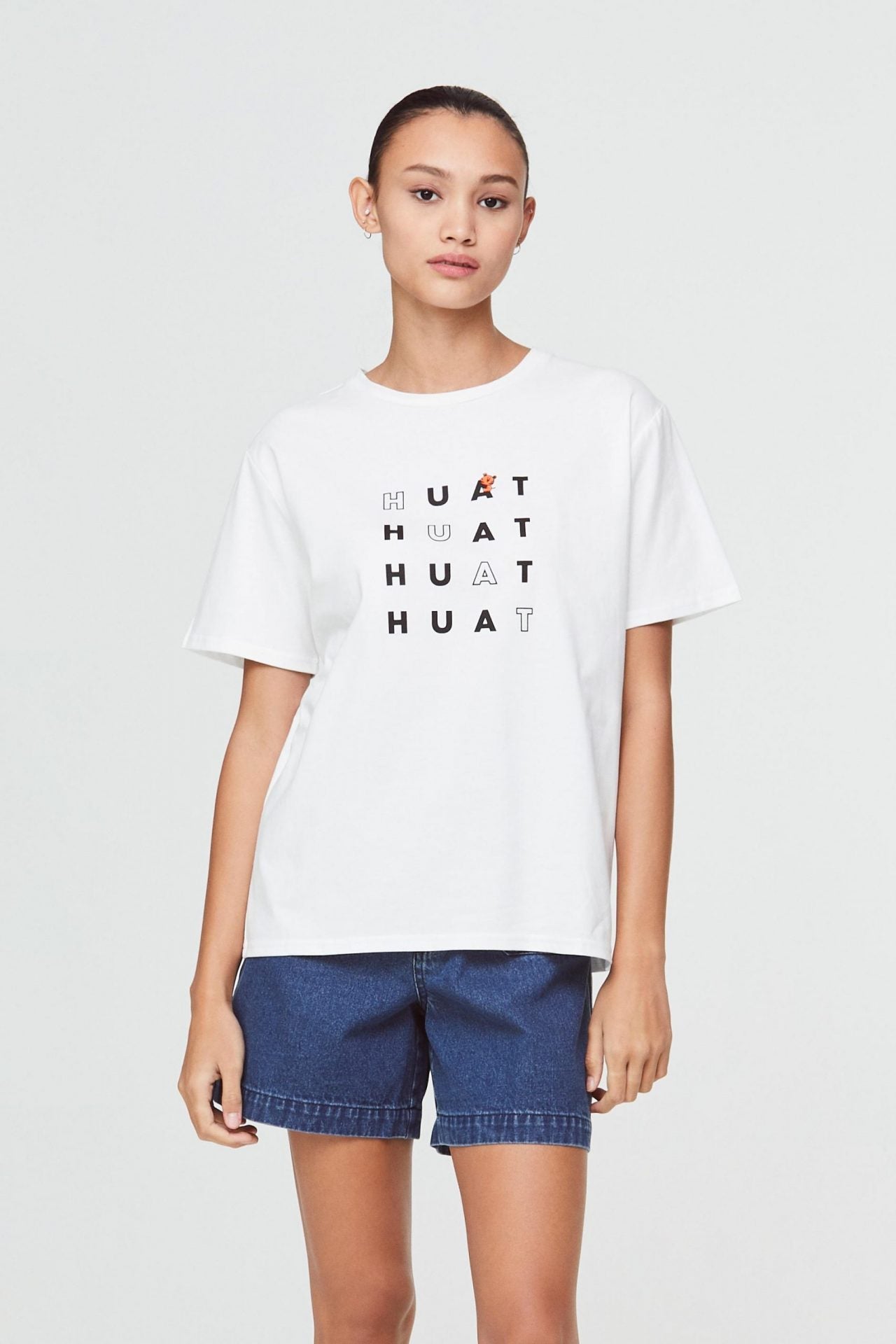 Typography Printed Logo Tee