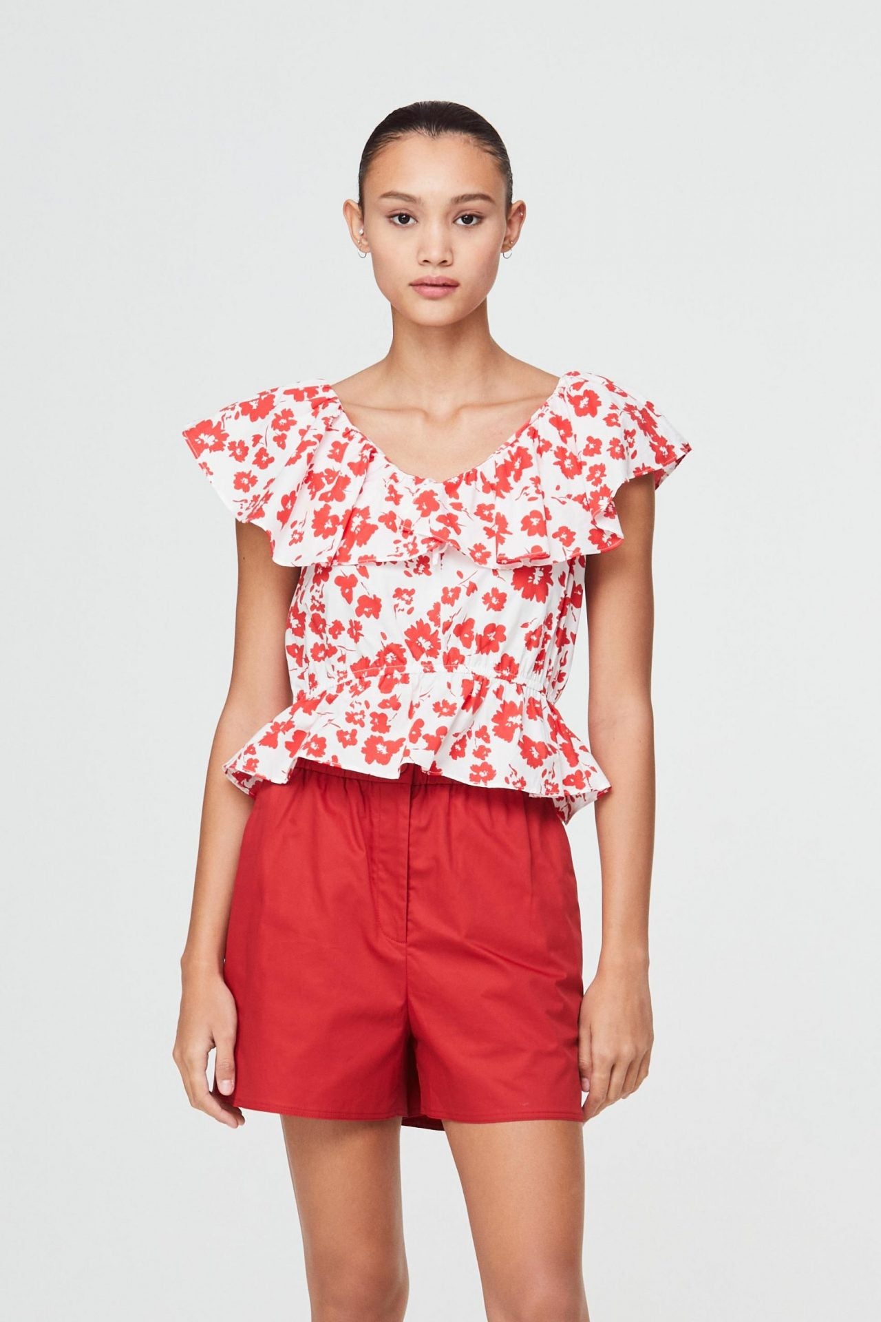 red floral