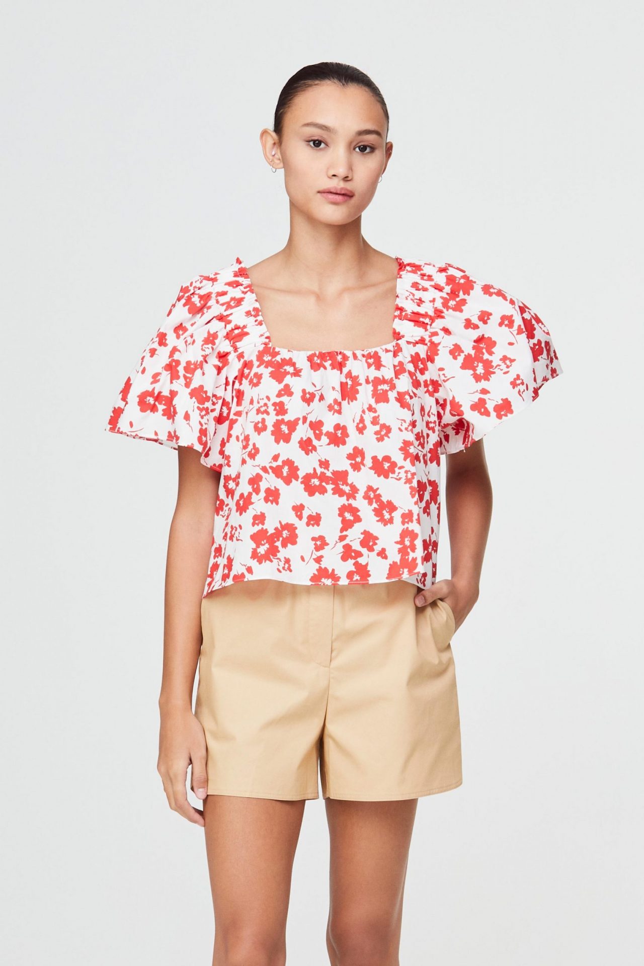 red floral