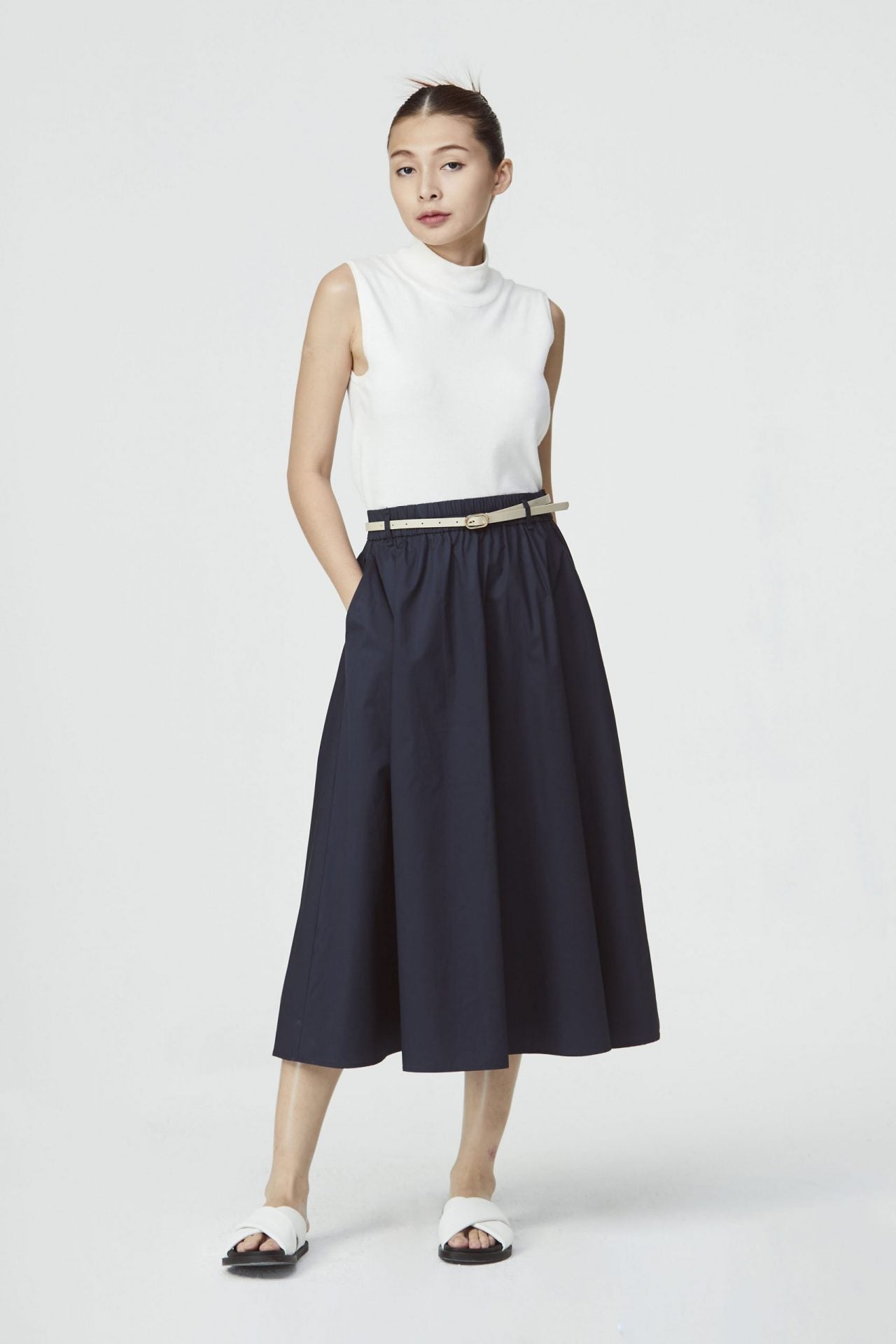 Classic Midi A-Line Skirt – iORA