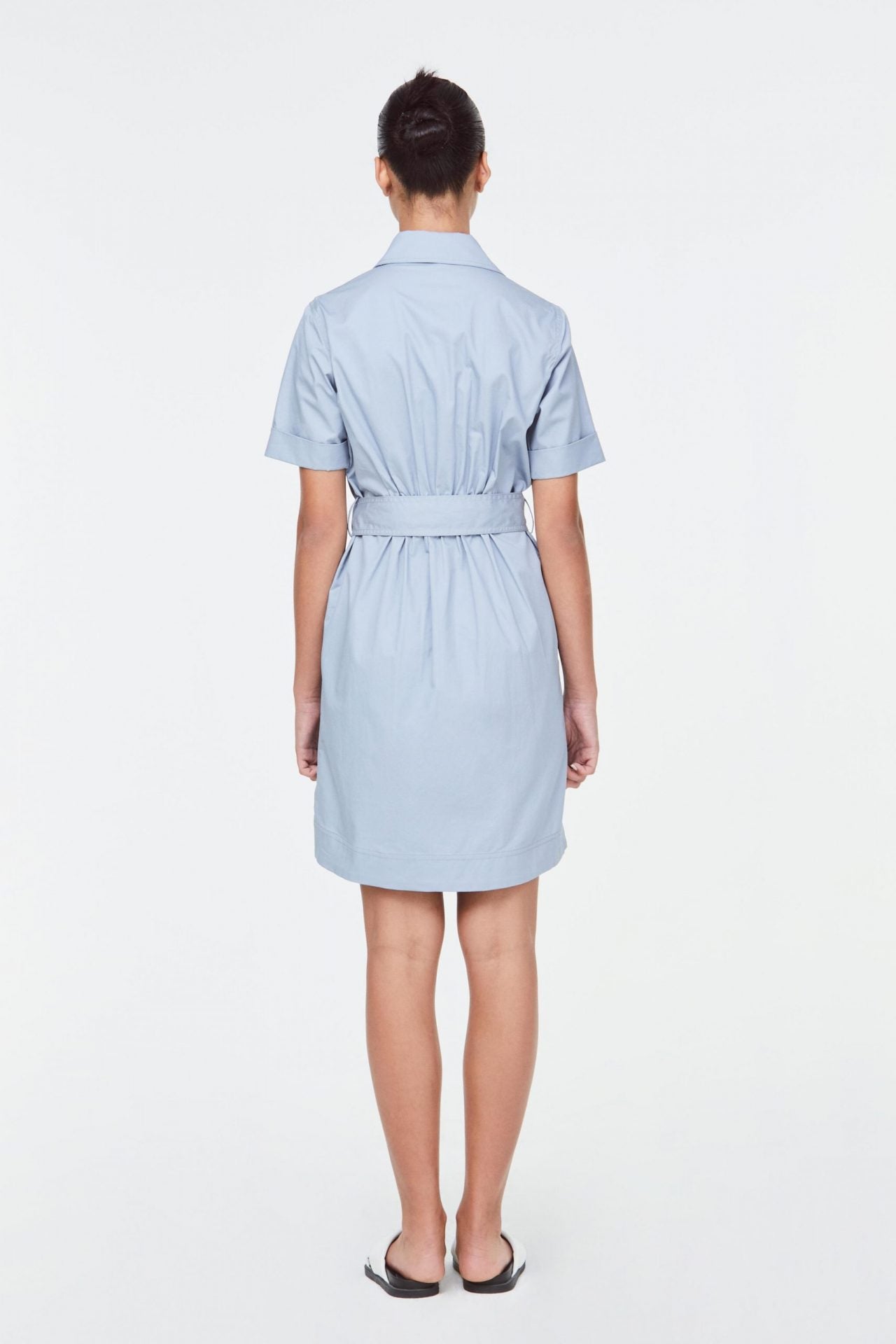 Top Stitched A-line Dress