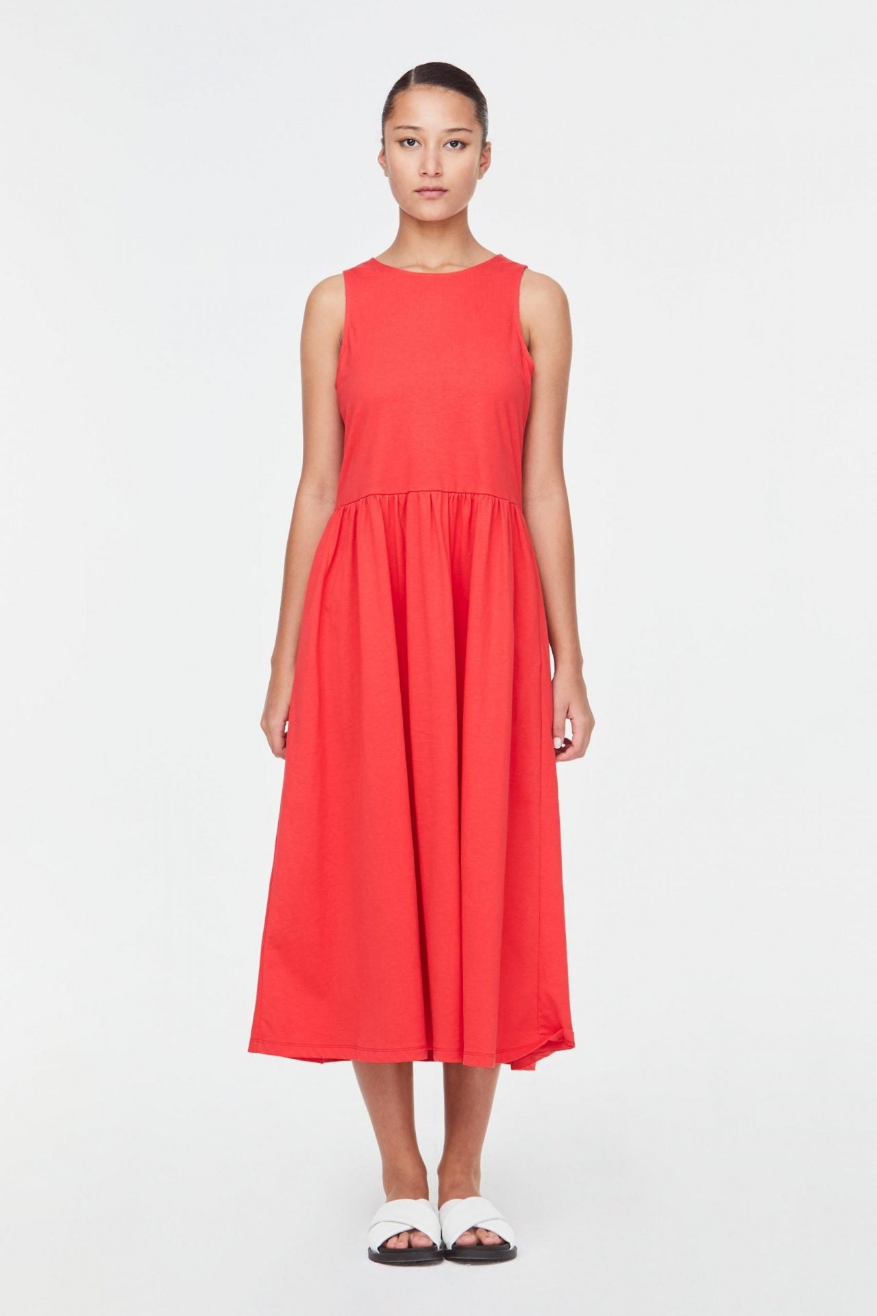 Boat Neck A-Line Dress