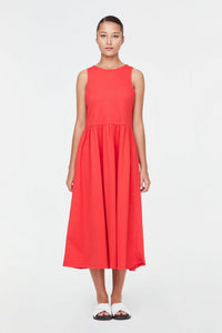 Boat Neck A-Line Dress