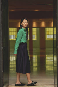 Belted A-Line Skirt
