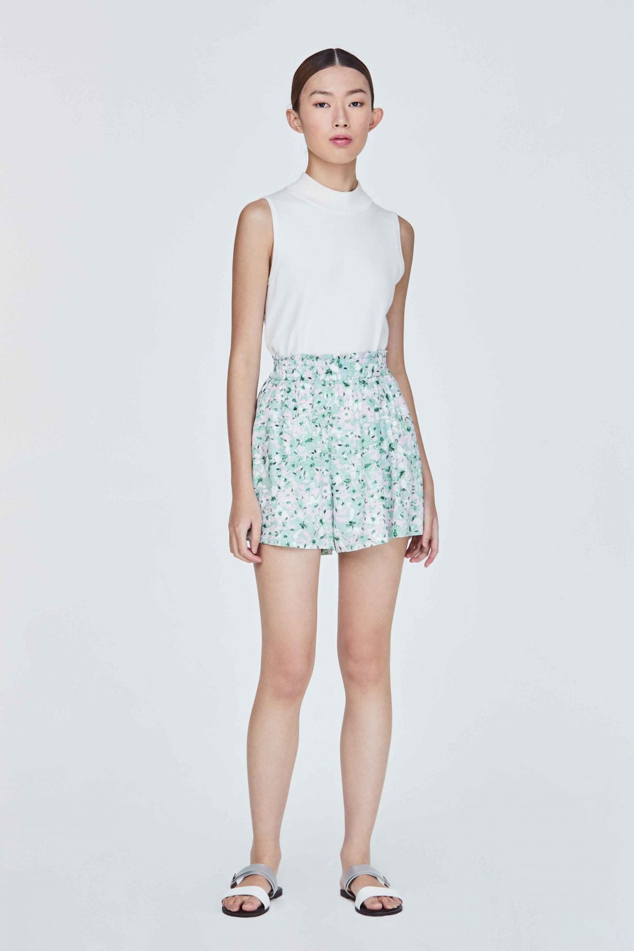 green floral