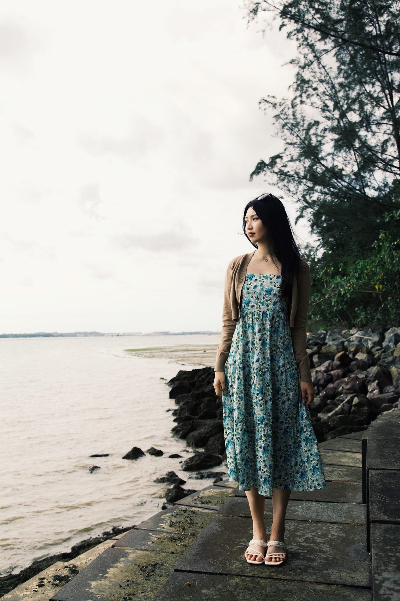 Square Neck A-Line Dress