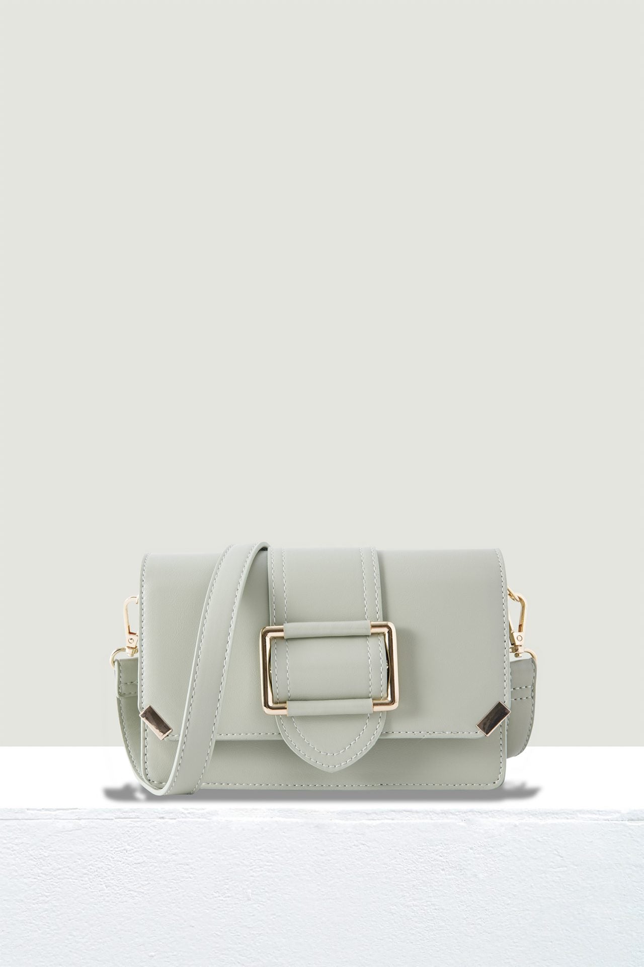 Front Flop Buckle Bag - Green