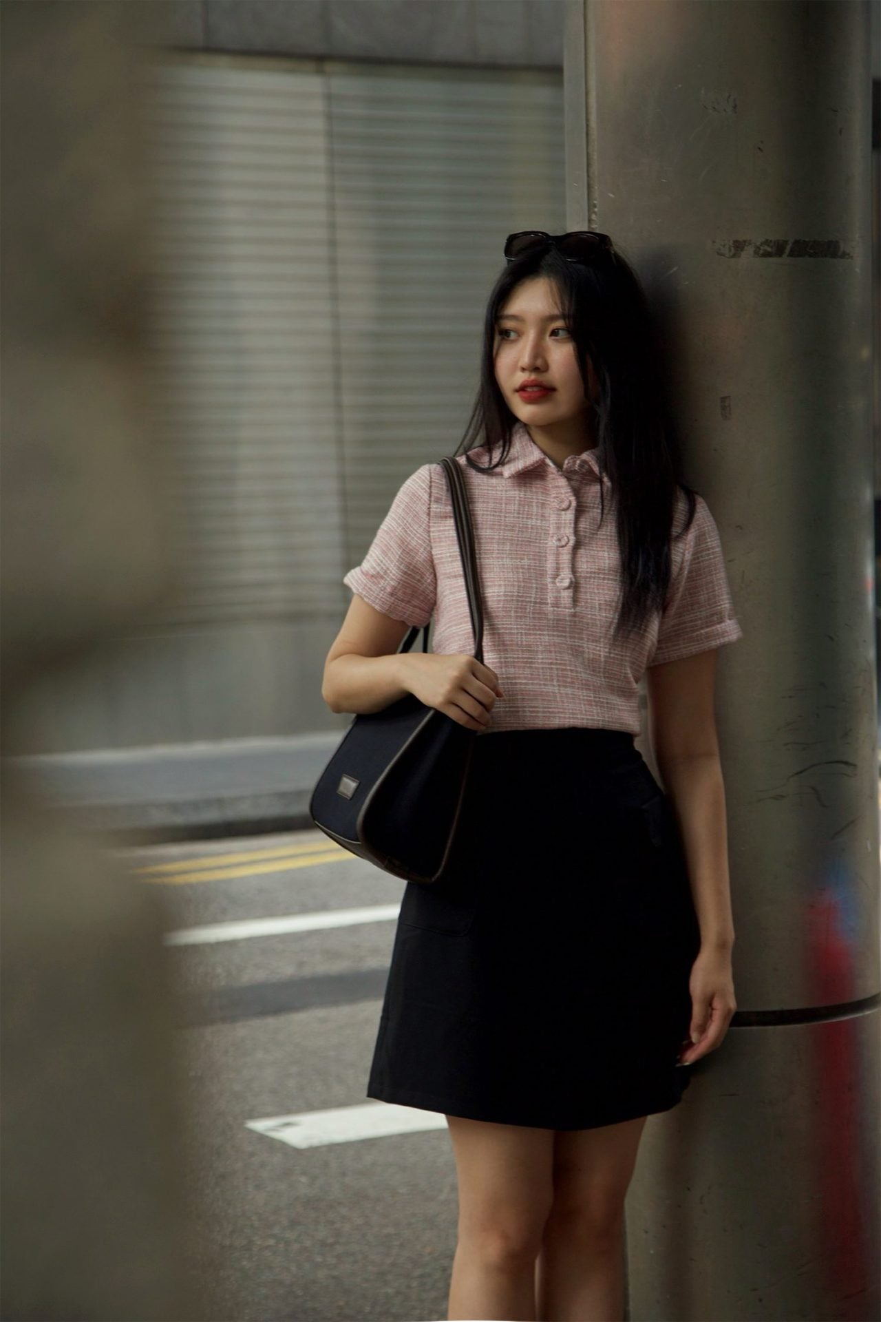 Tweed Collared blouse