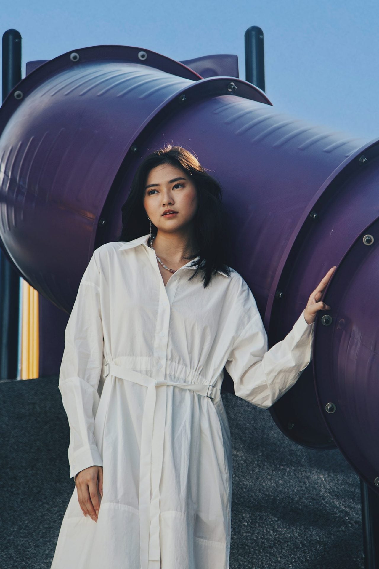 Oversized Shirt Dress