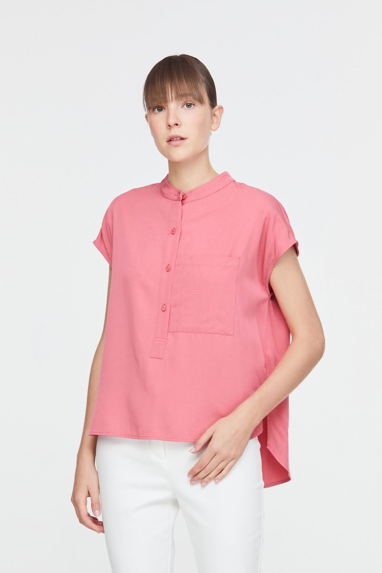 Chinese collar hot sale blouse online