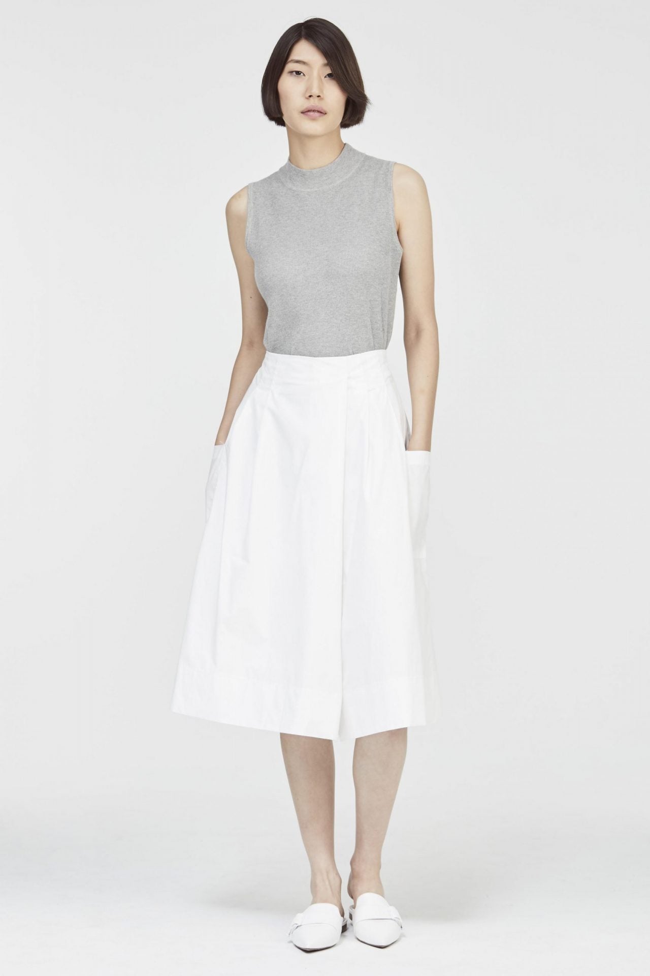 A-Line Overlapped Skirt