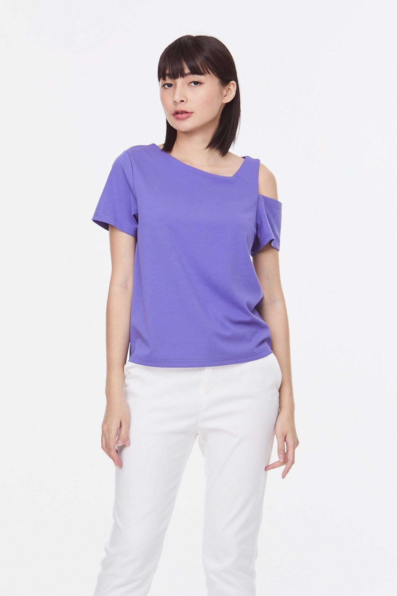 Asymmetrical Neckline Tee