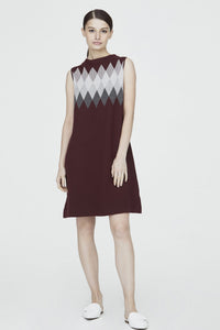 Rhomboid Knit Dress