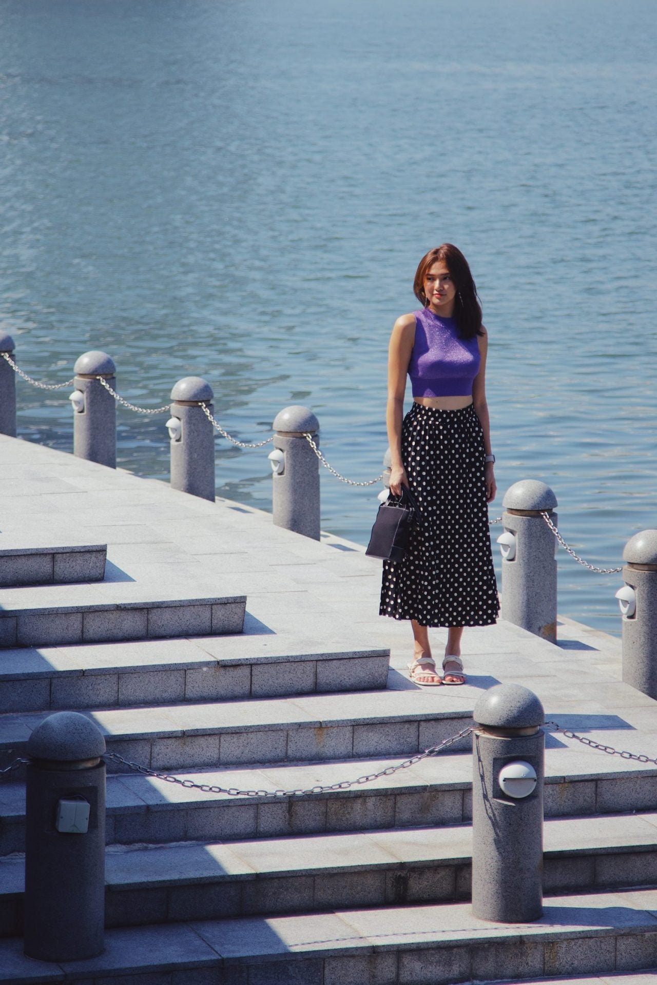 Printed Pleated Skirt