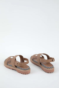 Double Strap Slingback Platform Sandals