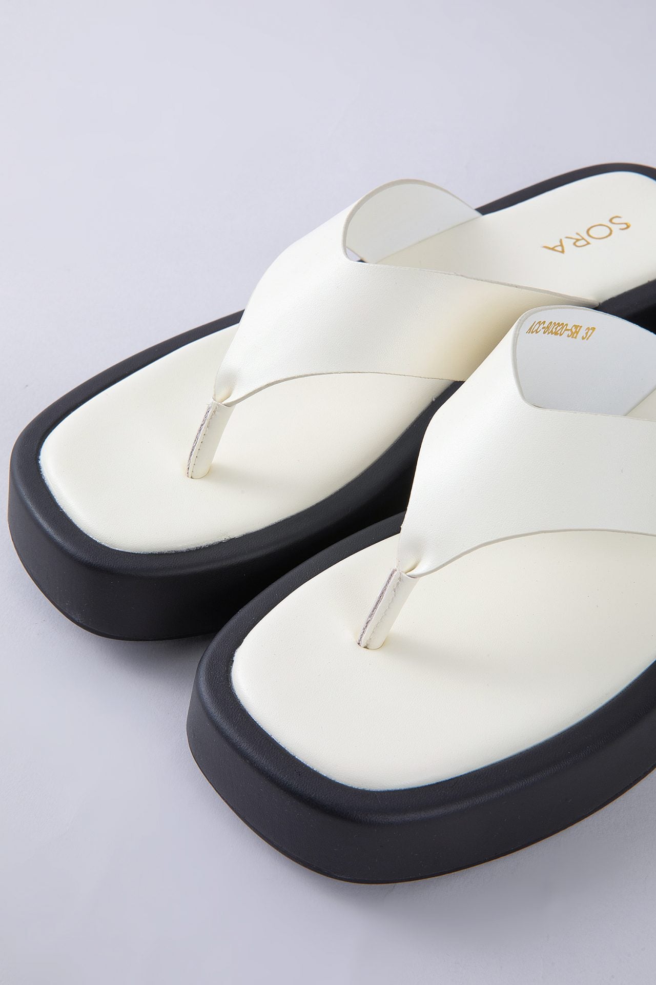 Open Toe Thong Platform Sandals