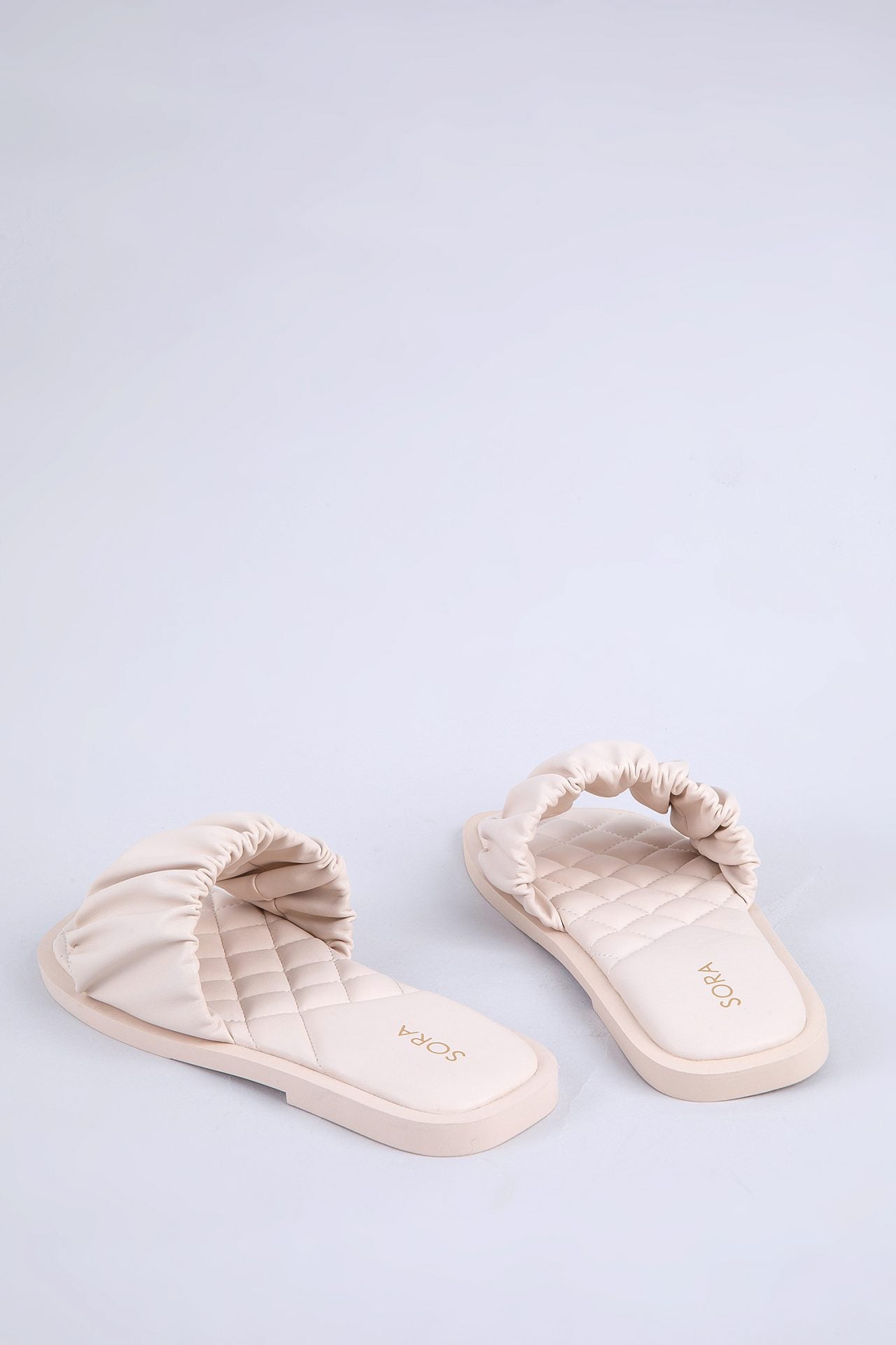 Square Toe Puffy Sandals