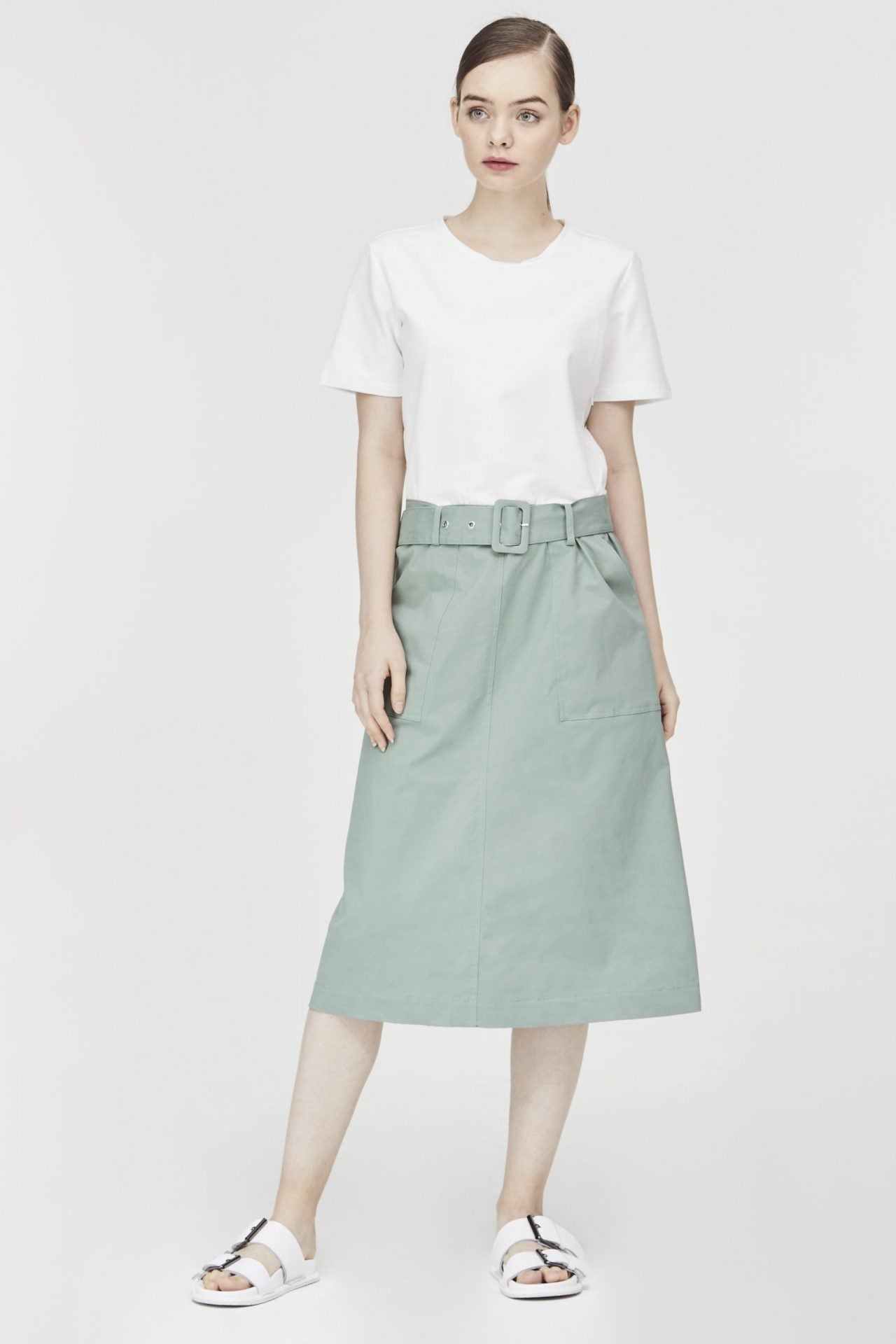 Belted Colourblock Dress