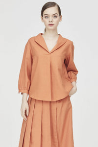 Linen Collared Blouse