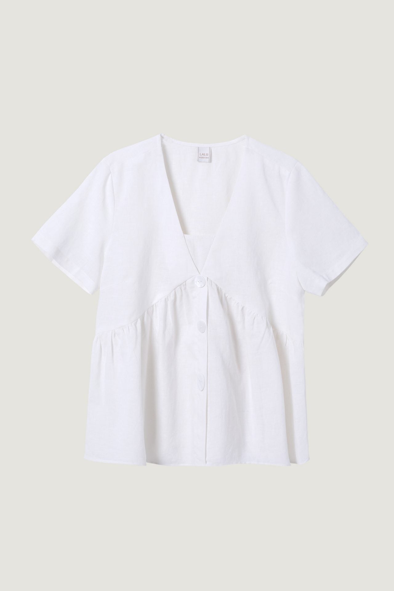 Linen Buttoned Blouse