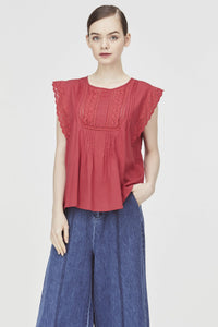 Mixed Lace Blouse