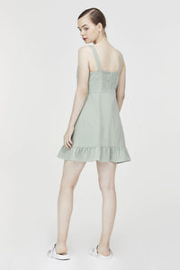 Strappy Ruffle Hem Dress