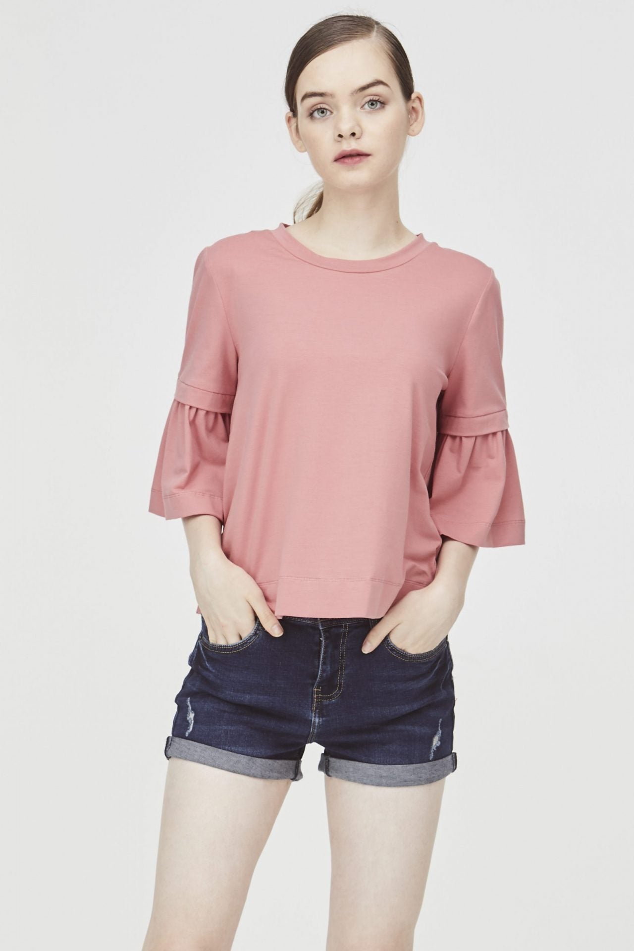 Ruffle Sleeves Top