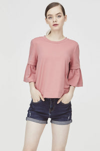 Ruffle Sleeves Top