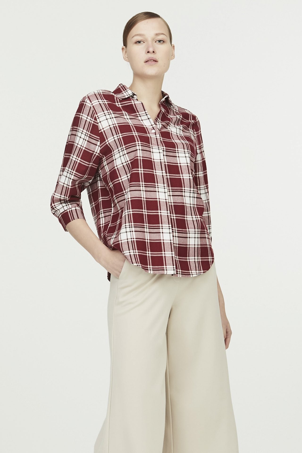 Plaid Shirt Blouse