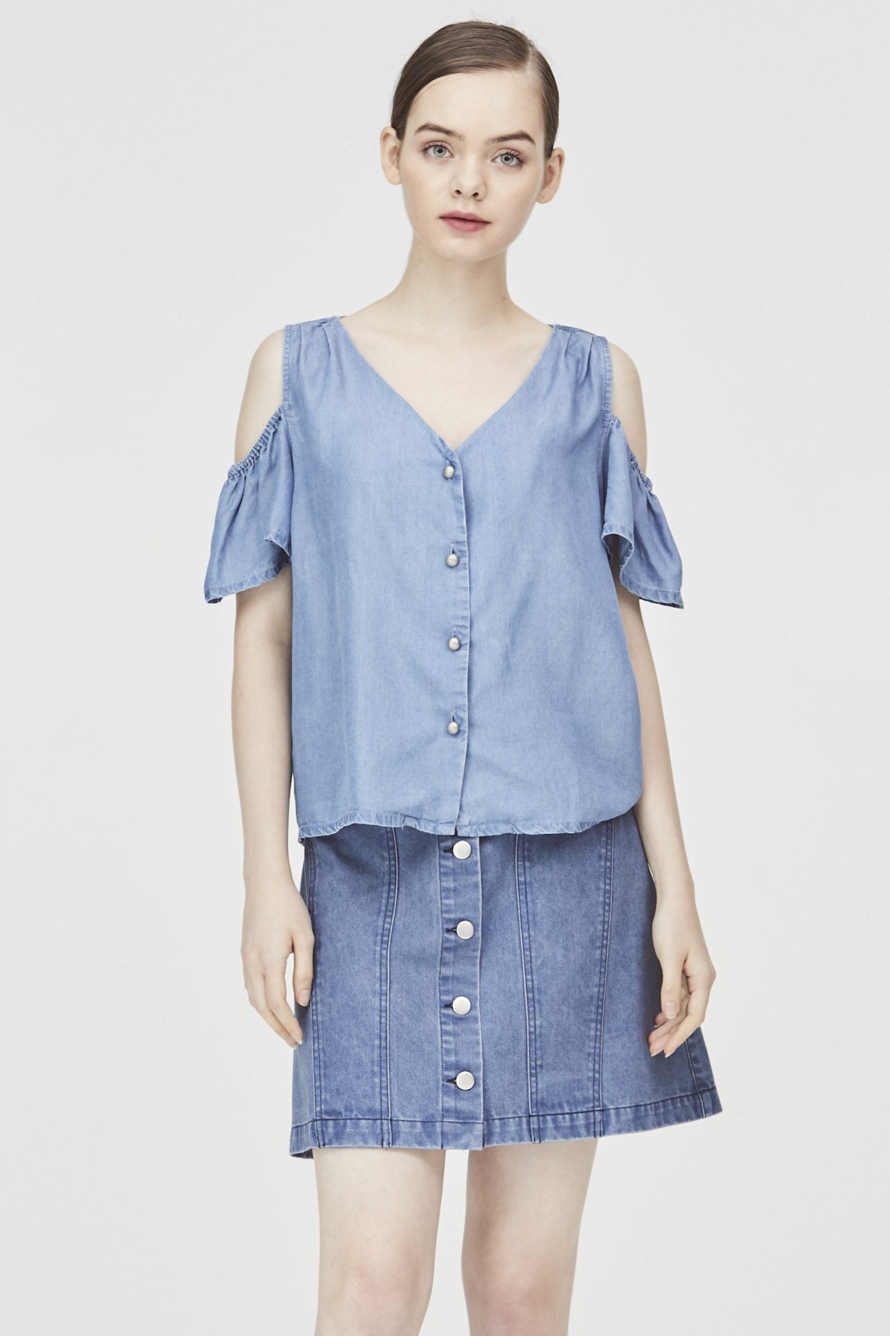 Cold-Shoulder Blouse