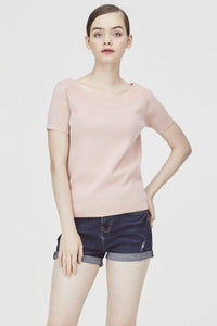 Boatneck Knit Top
