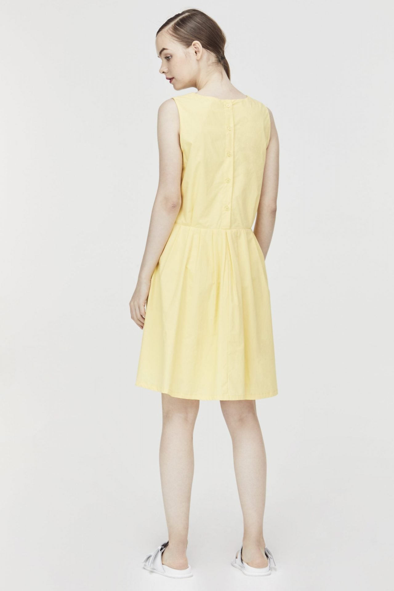 Cotton Pleated Dress