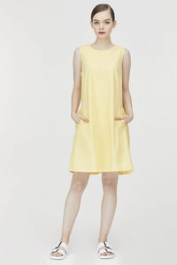 Cotton Pleated Dress