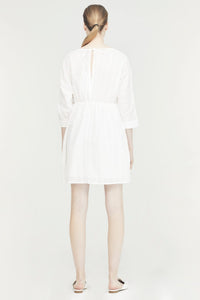 V-Neck Broderie Dress