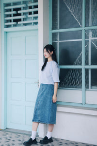 Midi Denim Skirt
