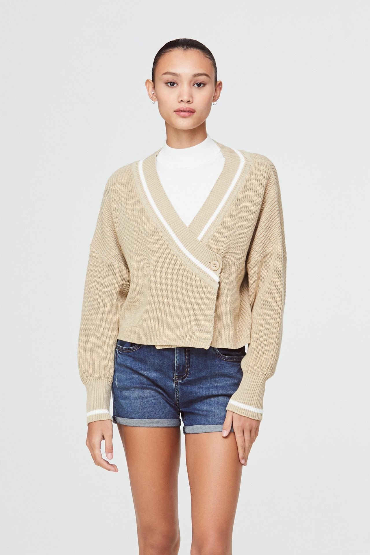 Overlap Knit Sweater