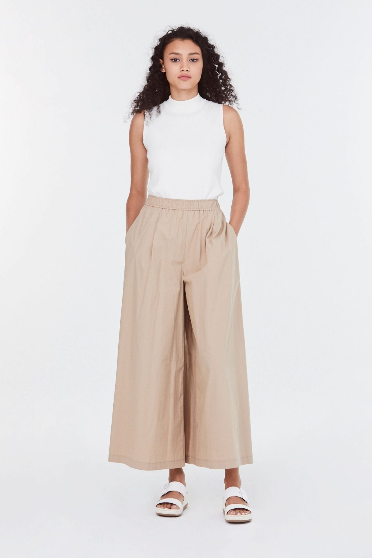 Elastic Midi Culottes