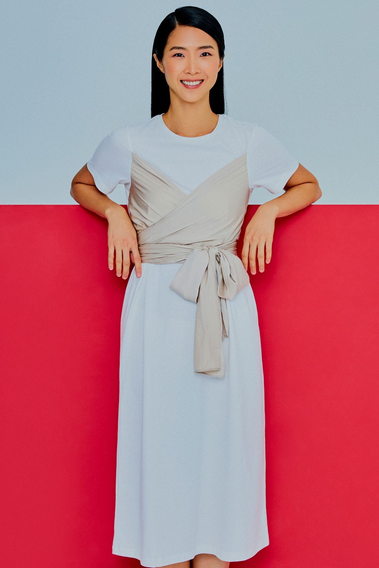 Self-Tie Wrap Dress